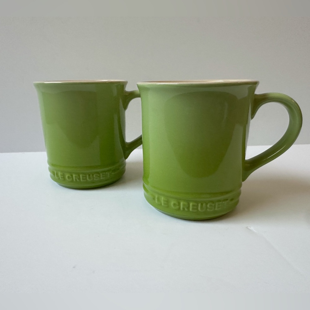 Le Creuset Kiwi Green Stoneware Mug Set